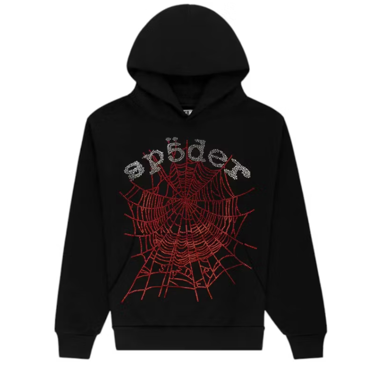 Sp5der Hoodie "rhinestone"