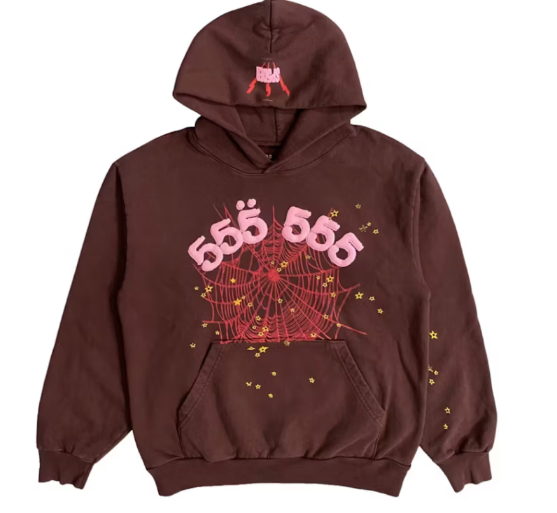 Sp5der Hoodie "Brown"